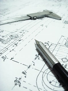 Drafting tools and blueprint process